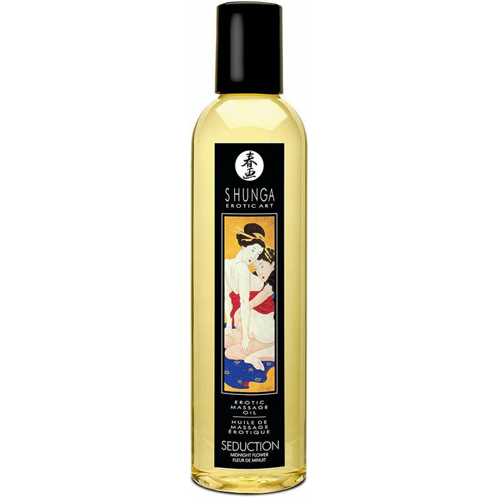 Shunga Massage Oil Seduction Midnight Flower