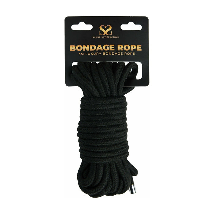Share Satisfaction 5 Metre Luxury Bondage Rope With Metal Head