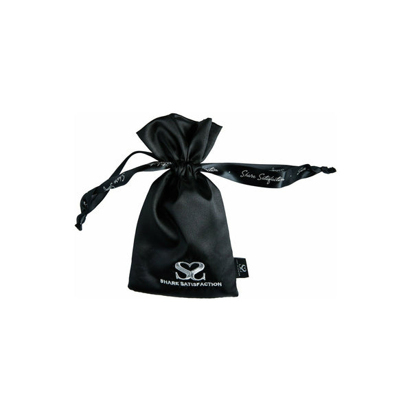 Share Satisfaction Satin Bag With Silver Thread