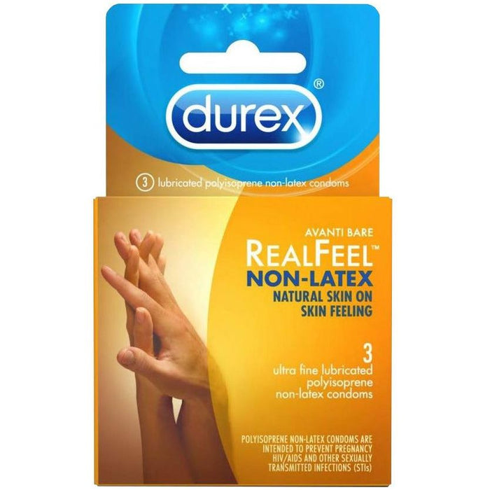 Durex Avanti Bare Real Feel Non-Latex Condoms 3 Pack