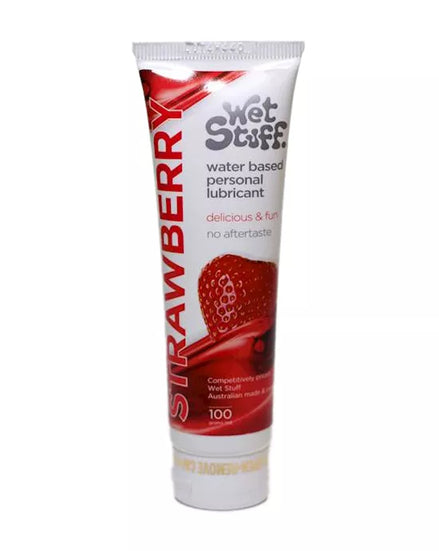 Wet Stuff Strawberry Lubricant 100ml Disc Top