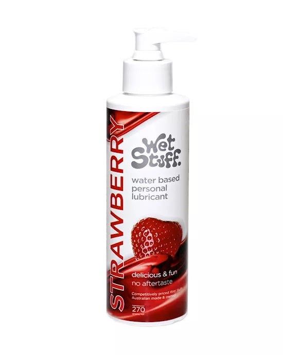 Wet Stuff Strawberry Lubricant 270g Pump Top