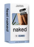 Four Seasons Naked Classic condoms 12 pack, featuring a blue box with a window showing a model's leg and grass.