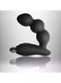 Rocks Off Big Boy prostate massager in black, featuring a curved design with three distinct bulges and a control base.