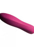 Rocks Off Jira vibrator in a sleek, curved design, featuring a vibrant pink silicone finish.