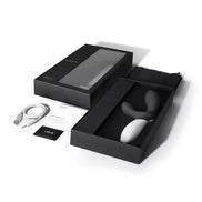 Lelo Loki Wave prostate stimulator in a black box with accessories, including a charging cable and user guide.