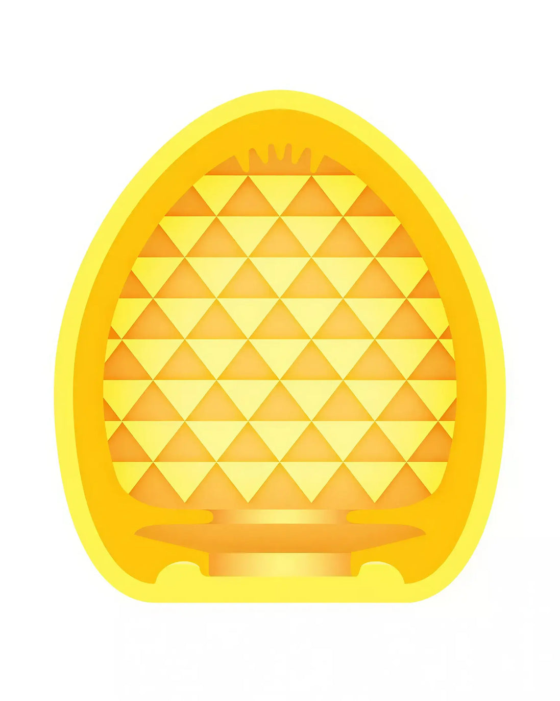 Zolo Pocket Pool Susie Cue, featuring a yellow triangular pattern and smooth rounded edges, designed for compact storage.