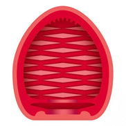 Zolo Pocket Pool Straight Shooter in red, featuring a textured interior and smooth outer surface for enhanced grip.