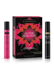 Kama Sutra As One couples prolonging and intensifying gels in a decorative box, featuring two 12ml tubes.