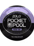 Zolo Pocket Pool Rack Em male stimulator sleeve with a black and purple design, featuring textured patterns on the packaging.