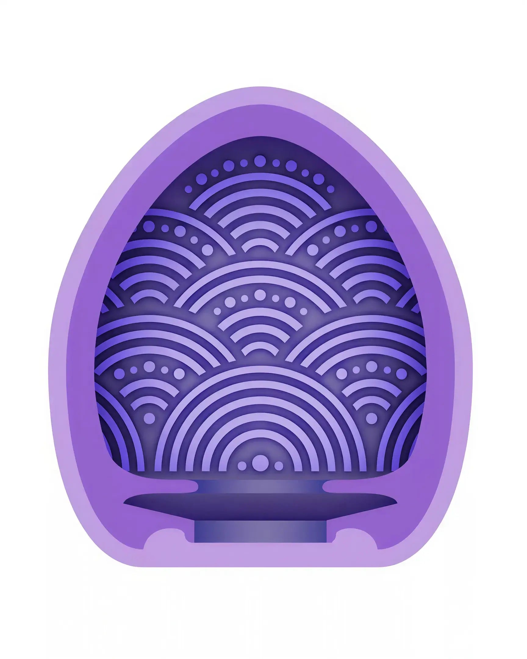Zolo Pocket Pool Rack Em in purple with wave pattern design, featuring a rounded shape and smooth edges.