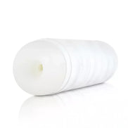 Zolo Twist Anaconda masturbator in a cylindrical shape, featuring textured ridges and a smooth white surface.