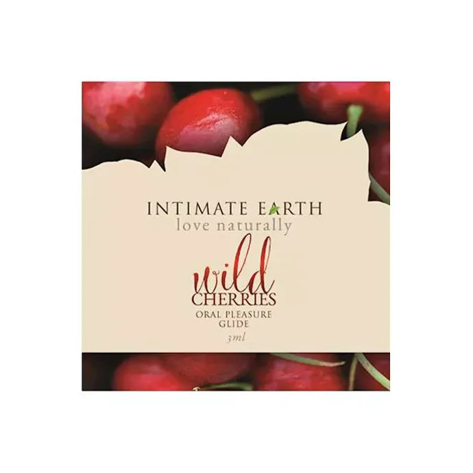 Intimate Earth Wild Cherries Natural Flavours Glide Foil 3ml