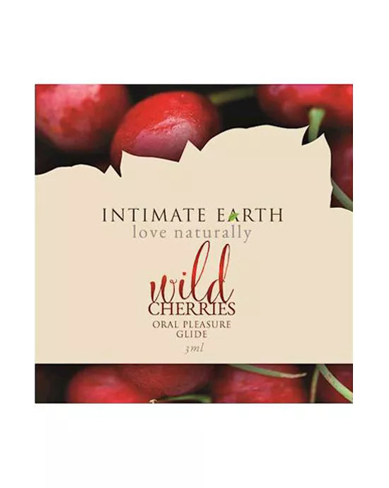 Intimate Earth Wild Cherries Natural Flavours Glide Foil 3ml