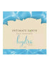 Intimate Earth Hydra natural glide foil packaging, featuring blue water design and cream background, 3ml size.