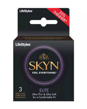 Lifestyles Skyn Elite Ultra Thin Non-Latex Condoms 3 Pack