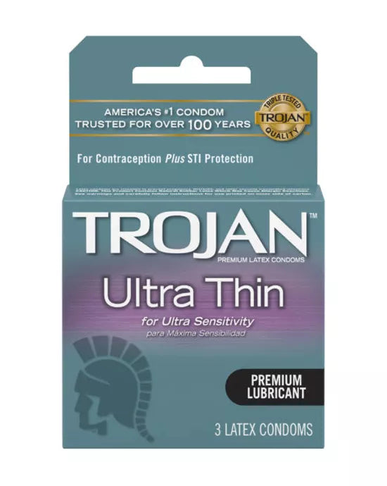 Trojan Ultra Thin Condoms 3 Pack