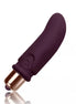 Rocks Off Dalia vibrator in purple with a smooth silicone texture and gold accent at the base.