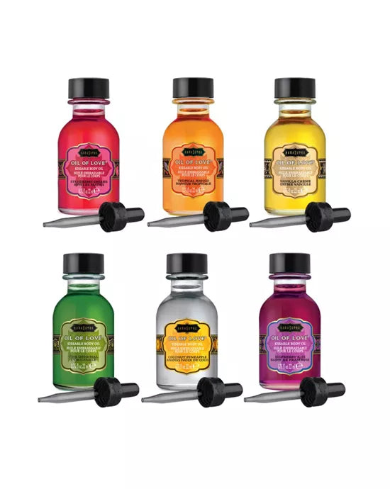 Kama Sutra Oil Of Love Kissable Body Oil The Scents Set Of 6 22ml Each