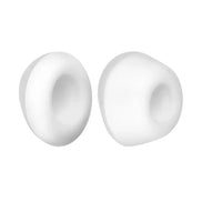 Satisfyer Pro 2 Next Generation climax tips in white, featuring a soft, rounded design for enhanced comfort.
