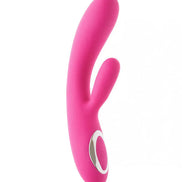 Pink Share Satisfaction Tisa heating vibrator with a smooth design and a contoured shape for stimulation.