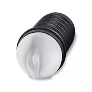 Zolo male masturbator with a hard shell, featuring a textured black exterior and a realistic opening.