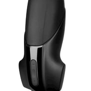 Satisfyer Men vibration masturbator in sleek black design with control buttons on the front.