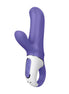 Satisfyer Vibes Magic Bunny in purple and white, featuring a curved design and dual stimulation arms.