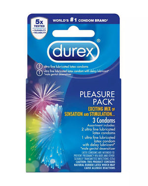 Durex Pleasure Pack Condoms 3 Pack