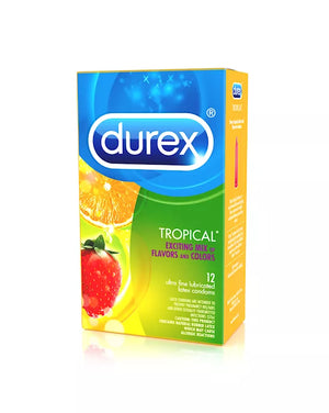 Durex Tropical Flavoured Condoms 12 Pack