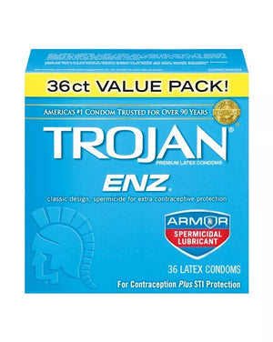 Trojan ENZ Spermicidal Condoms 36 Pack