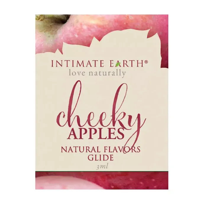Intimate Earth Cheeky Apples Natural Flavours Glide 3ml Foil