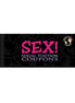Black coupon booklet titled "Sex! Sexual Position Coupons" with pink and white text.