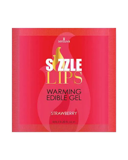 Sizzle Lips Warming Gel Strawberry (sachet)