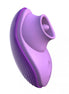 Fantasy For Her silicone fun tongue in purple, featuring a curved design with textured tip for stimulation.