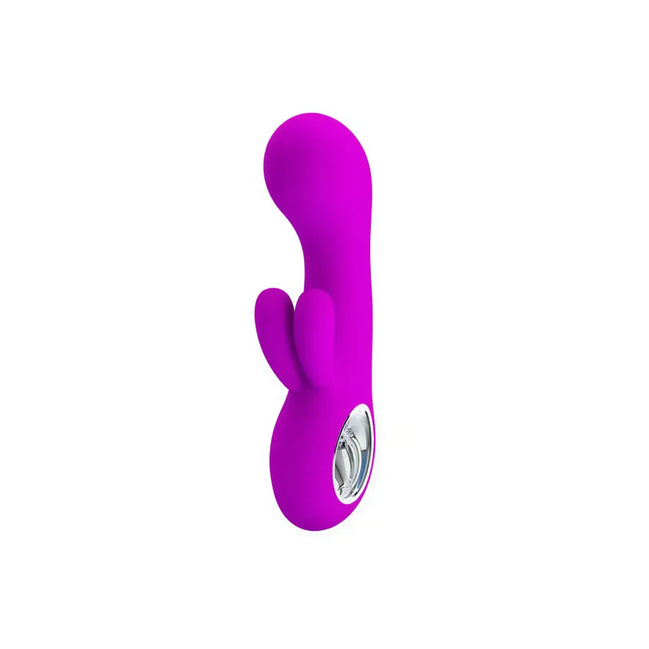Valentine dual ear rabbit vibe in vibrant purple with a smooth surface and dual stimulation design.