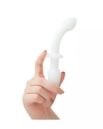 Share Satisfaction Lucent Pearl Double Ended Glass Massager