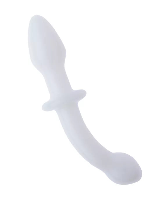 Share Satisfaction Lucent Pearl Double Ended Glass Massager