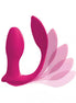 3Some Double Ecstasy in vibrant pink, featuring two flexible arms and a smooth, contoured design for stimulation.