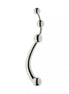 Share Satisfaction Kinki Range tri ball P spot massager in silver, featuring three spherical ends and a curved design.