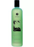 Shunga sensual mint shower gel in a green bottle with an illustration of a couple in a bath.