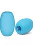 Zolo Mini Stroker Dome in light blue, featuring a smooth exterior and textured interior for enhanced stimulation.
