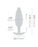 B-Vibe Swirl Texture Plug