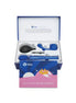 B-Vibe anal massage and education set in a blue box, featuring a wand, accessories, and a guidebook on anal pleasure.