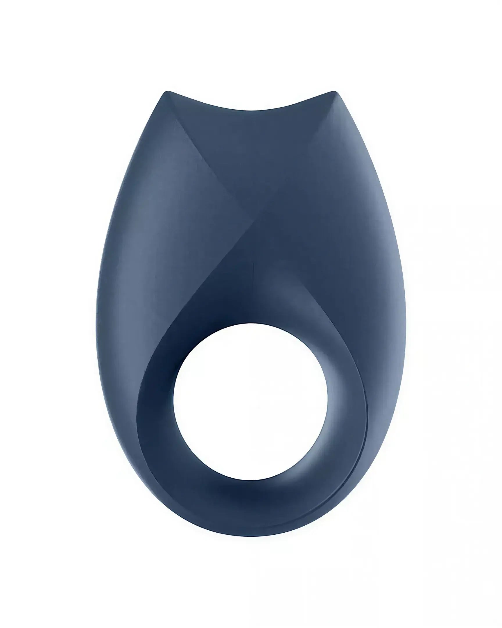 Satisfyer Royal One in dark blue, featuring a smooth, ergonomic design with a circular opening.