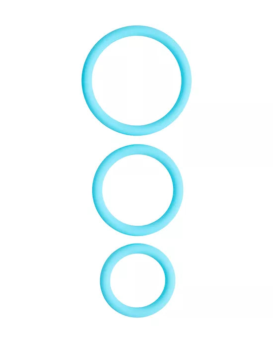 Share Satisfaction Stamina Cock Ring Set Of 3