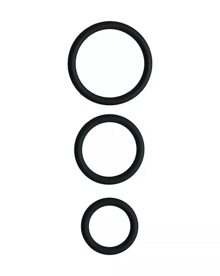 Share Satisfaction Stamina Cock Ring Set Of 3
