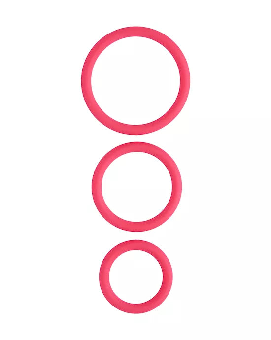 Share Satisfaction Stamina Cock Ring Set Of 3