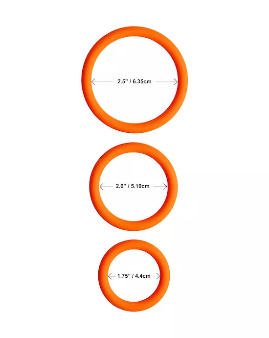 Share Satisfaction Stamina Cock Ring Set Of 3