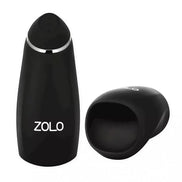 Zolo Stickshift masturbator in black with a smooth exterior and an open end for use.